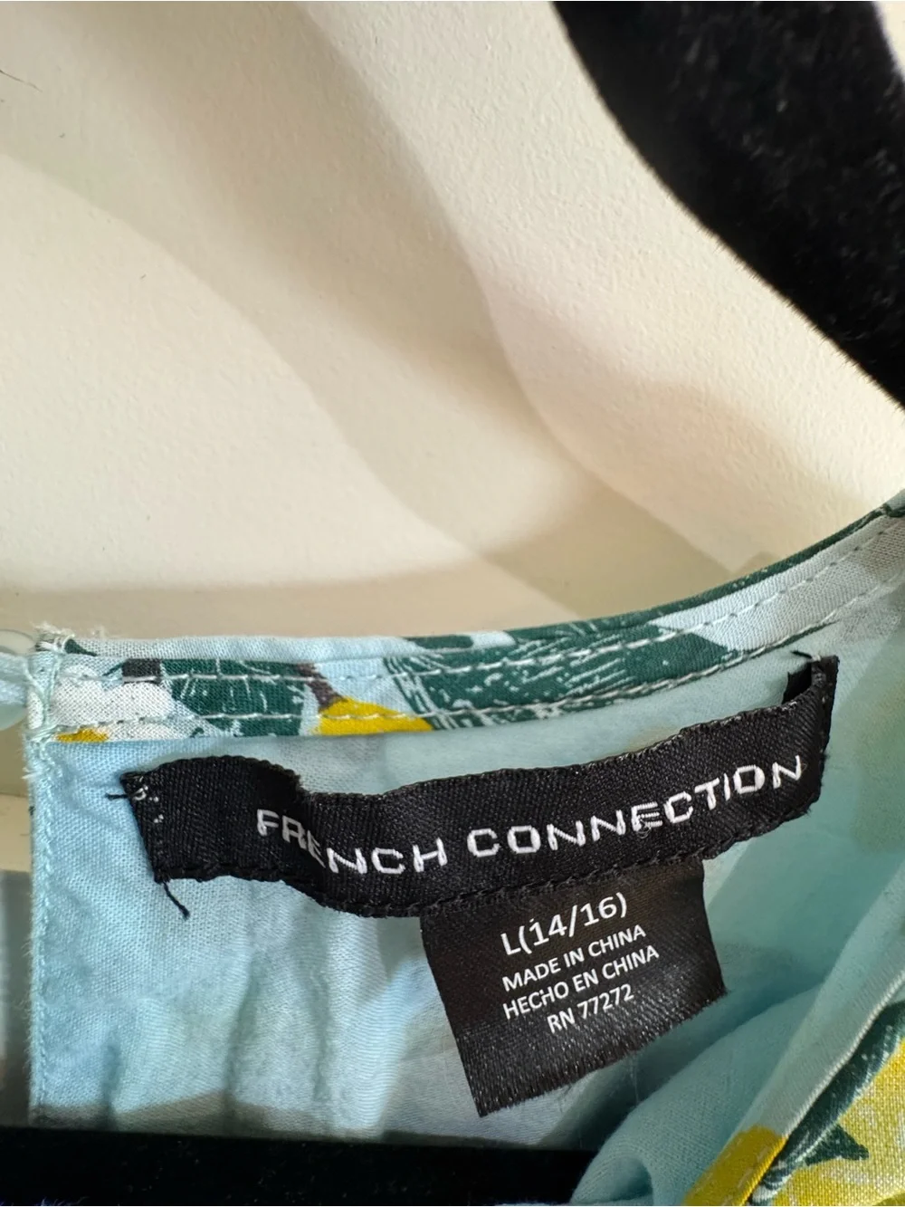 French Connection kids Lemon Print Ruffle Dress - size Large 14/16 - Excellent